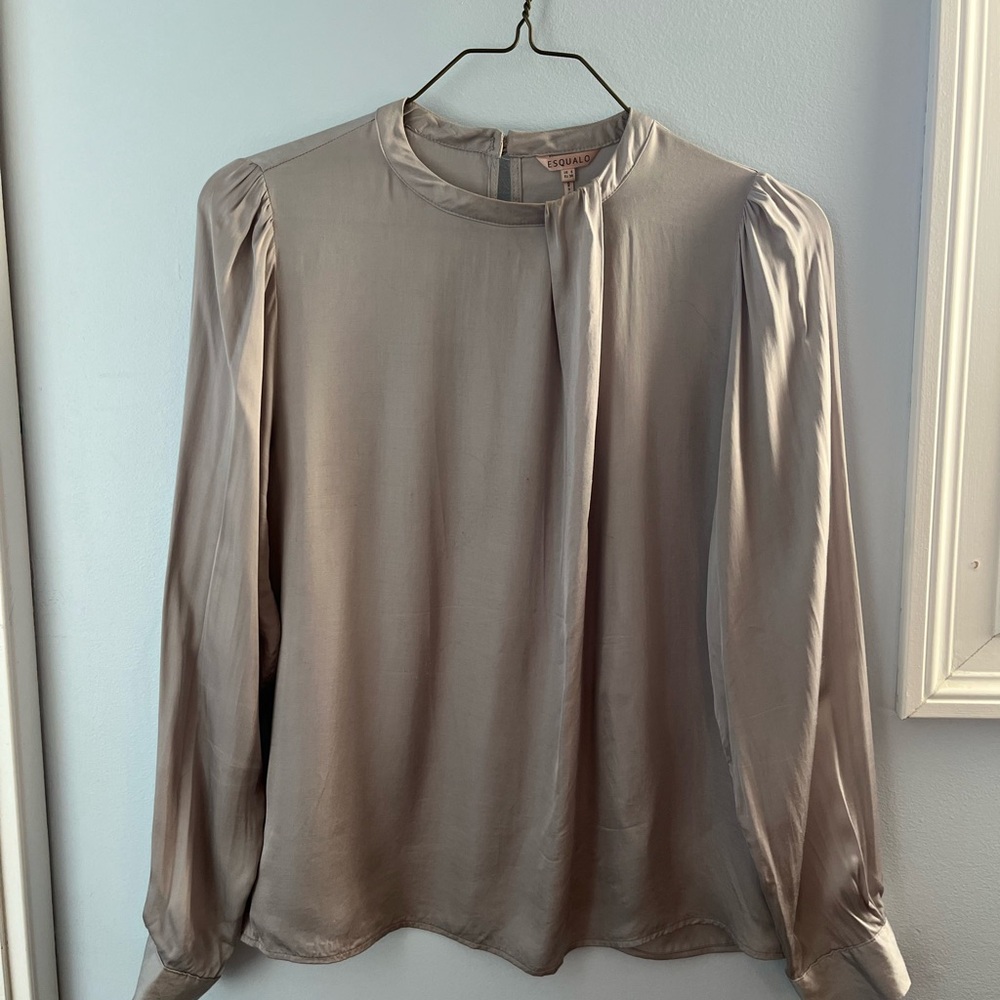 ESQUALO Women's Blouse in Soft Silver